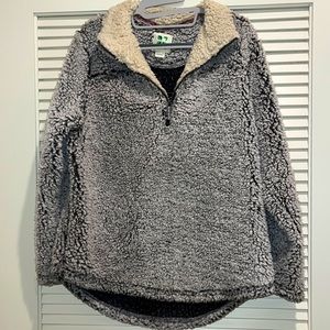 Fuzzy Quarter Zip Sweatshirt